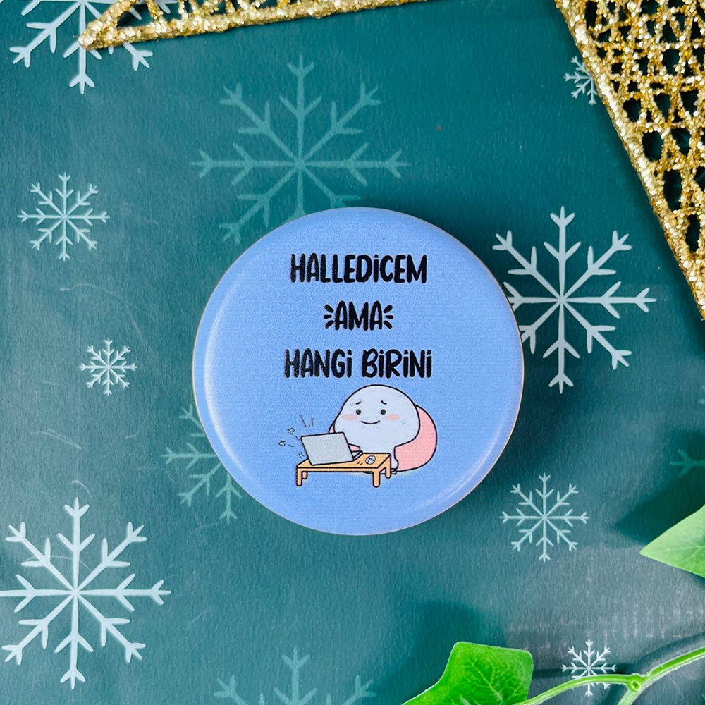 Halledicem Ama Hangi Birini Tin Box Candle Customizable