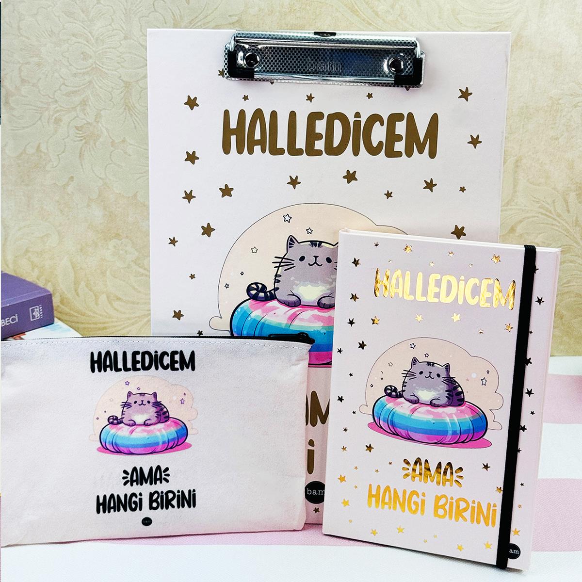  Halledicem Ama Hangi Birini V2 Tasarımlı Kırtasiye Seti 