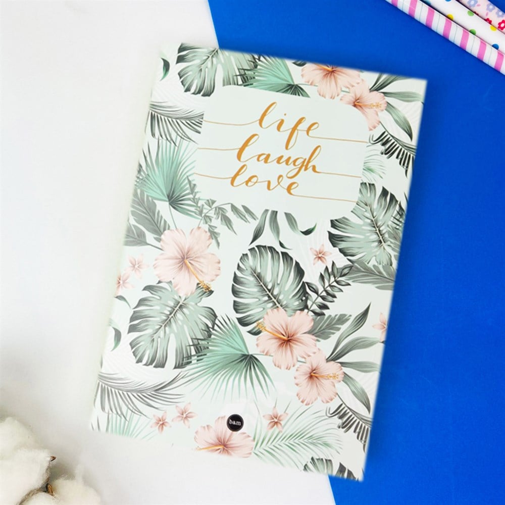  Life Love Tasarımlı Lastikli Defter 