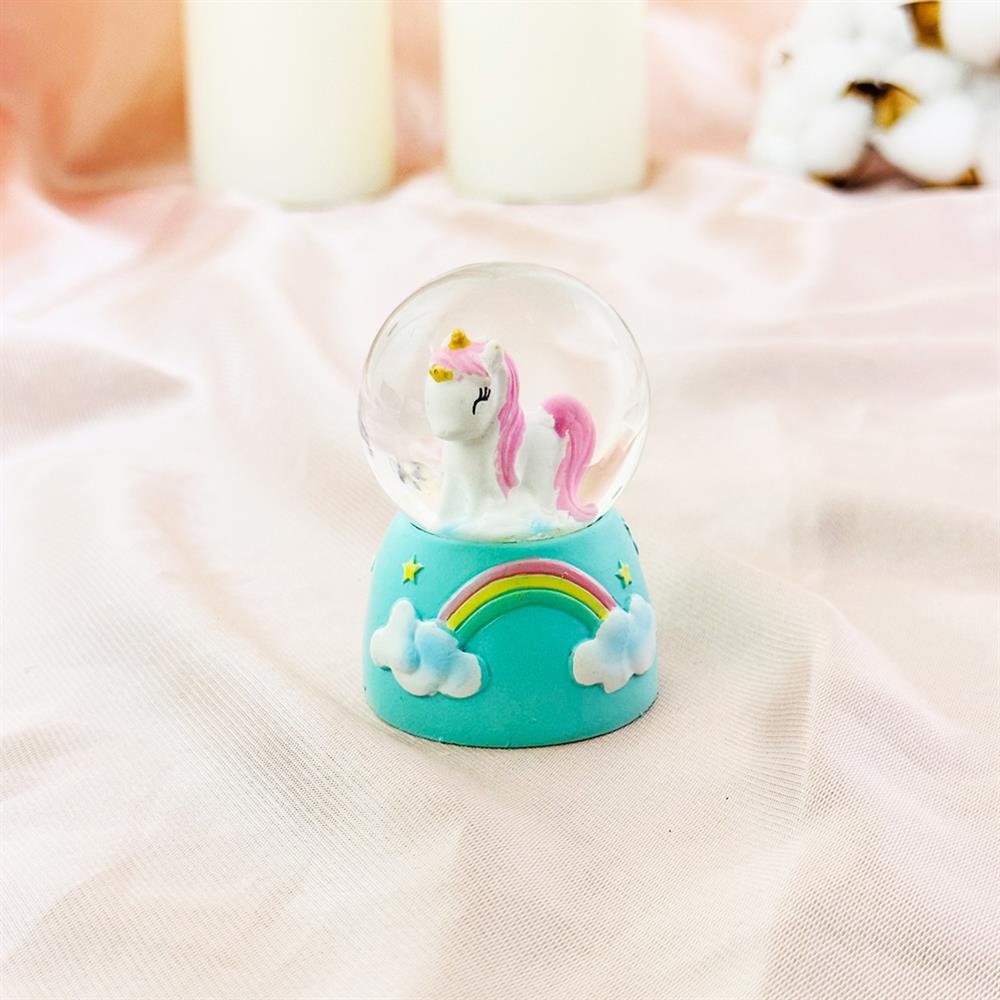 Mini Işıklı Unicorn Kar Küresi