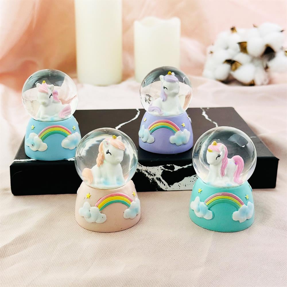  Mini Işıklı Unicorn Kar Küresi