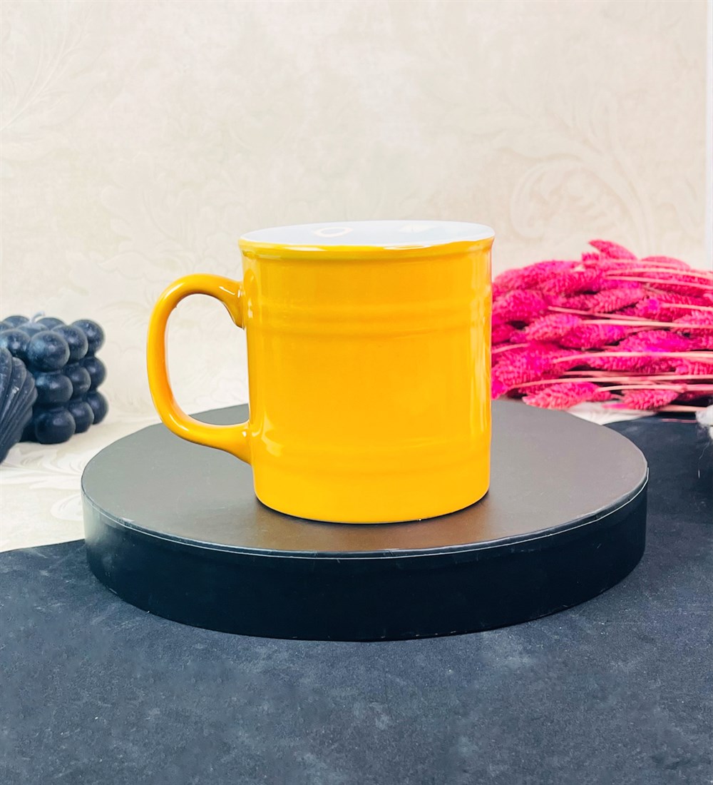  Sarı Renk Varil Kupa 350 Ml 