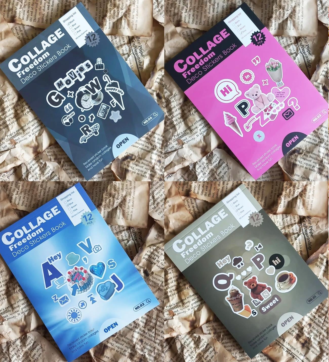 12 Sayfa Sticker Book x12