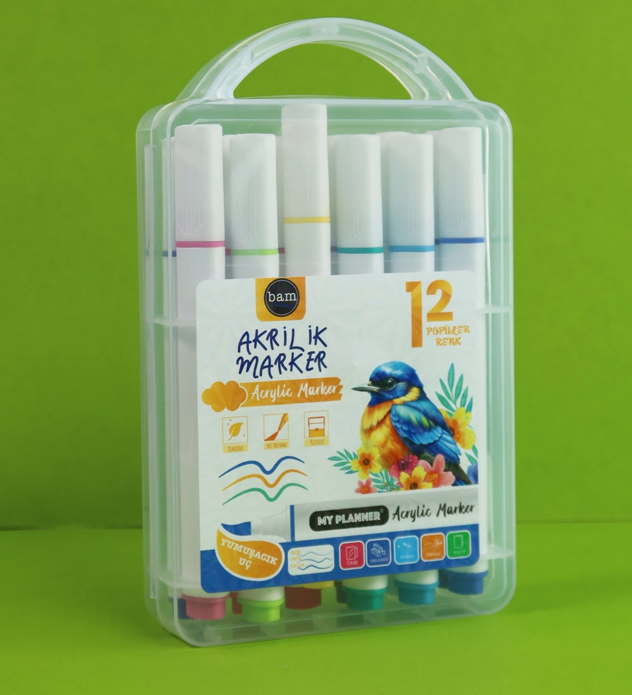 12'li Marker Kalem