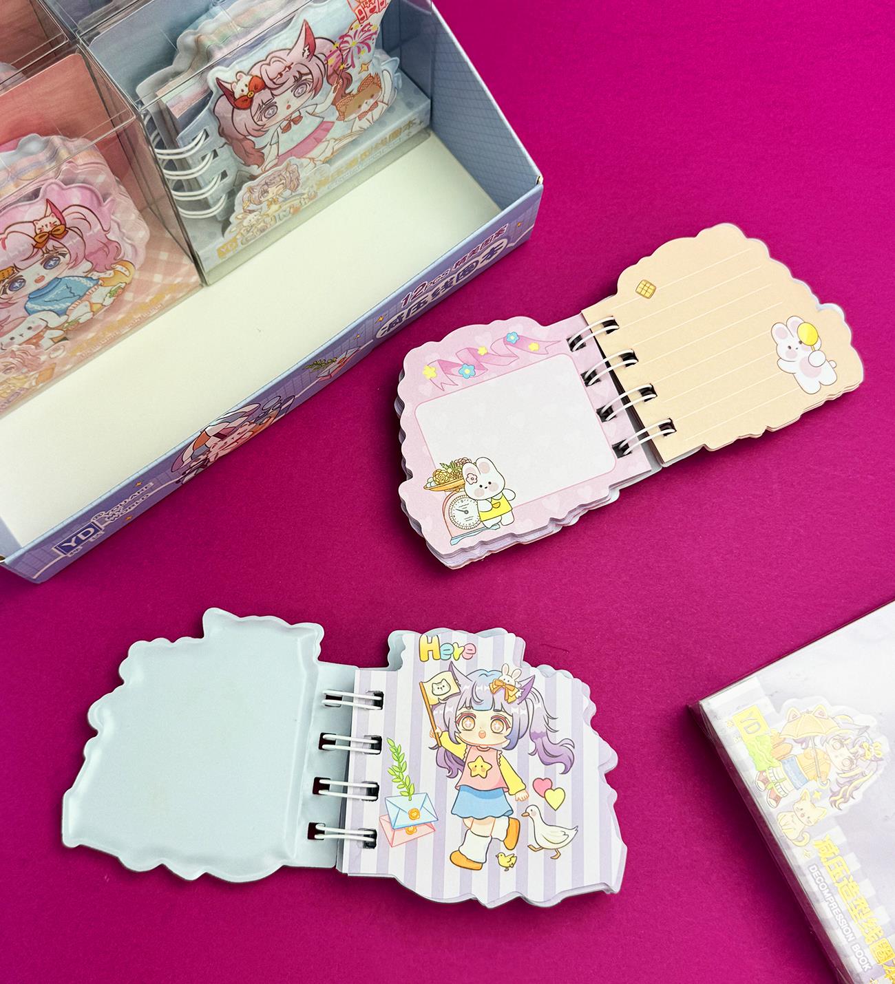160 Sayfa 7,5x9 Cm Puf Kapaklı Çizgili Defter x12