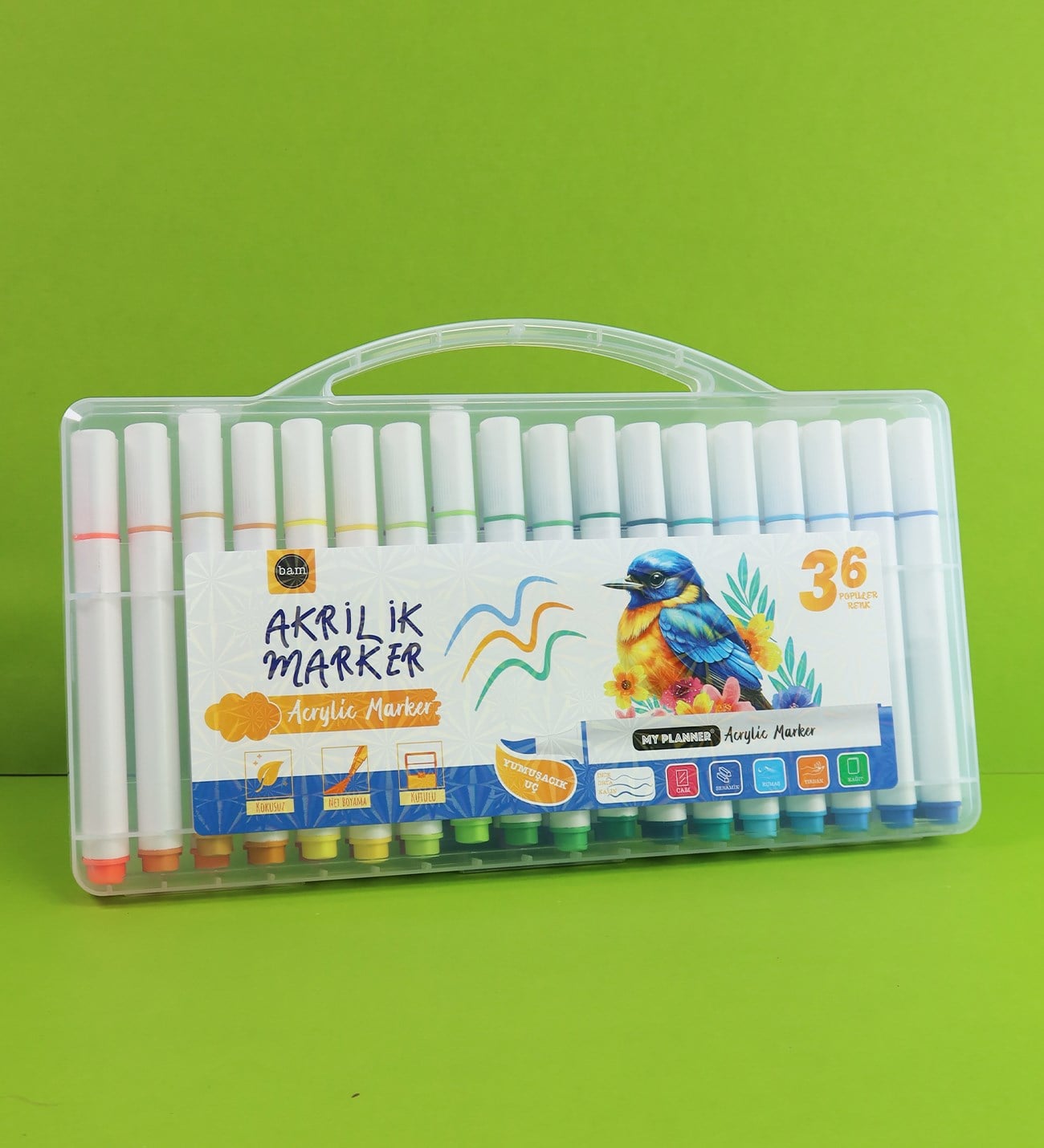 36'lı Akrilik Marker Kalem