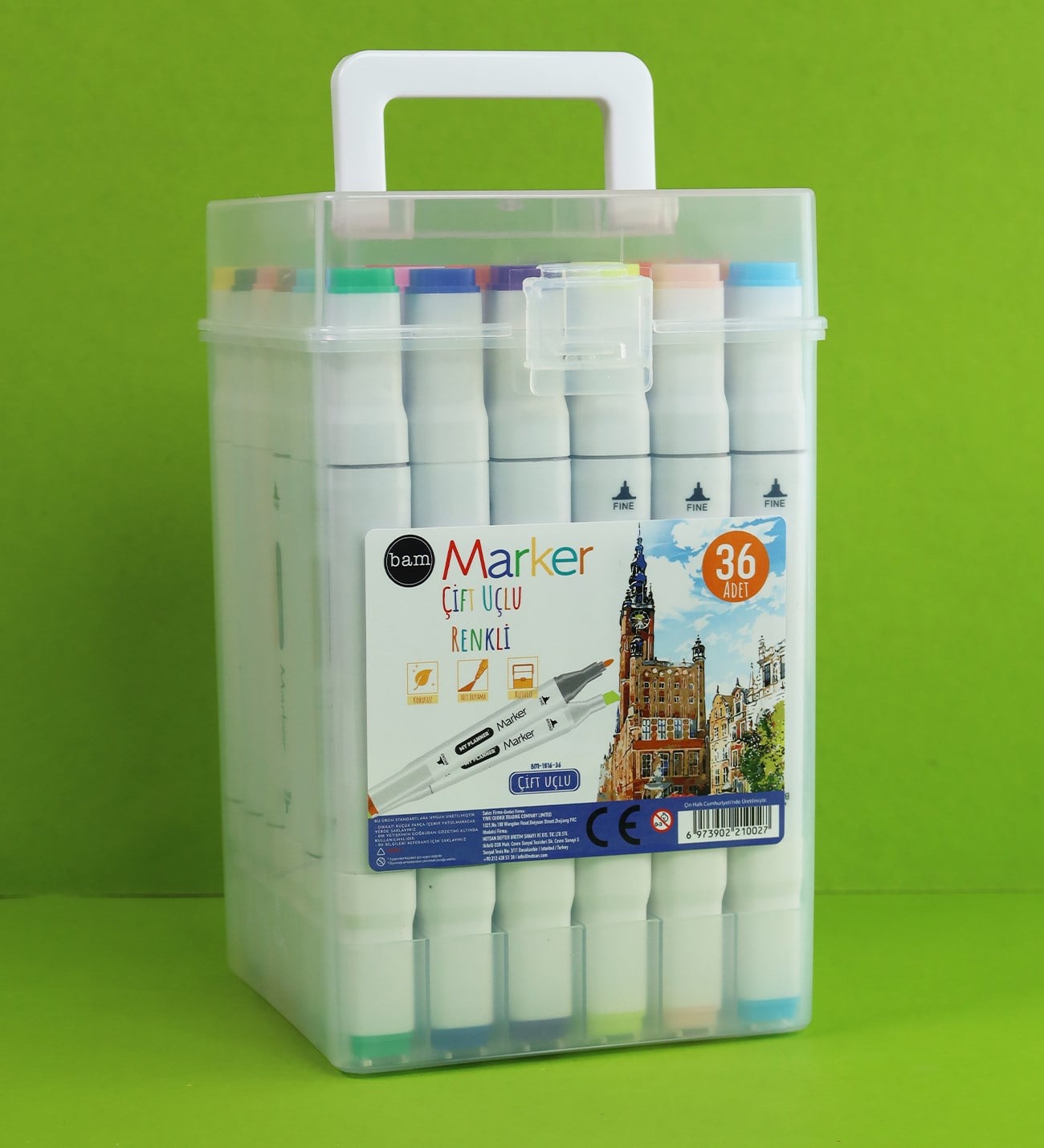 36'lı Kutulu Marker Kalem