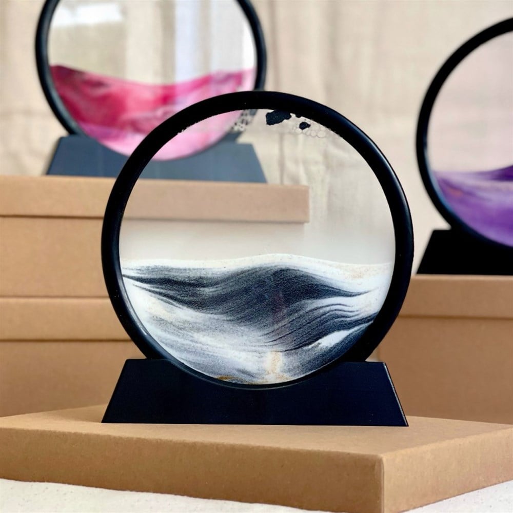 3D Hareketli Derin Deniz Manzaralı Kum Çerçeve