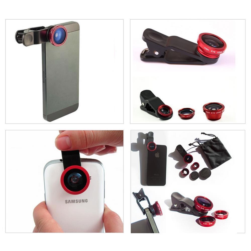 3Ü 1 Arada Telefon Kamera Clip Lens