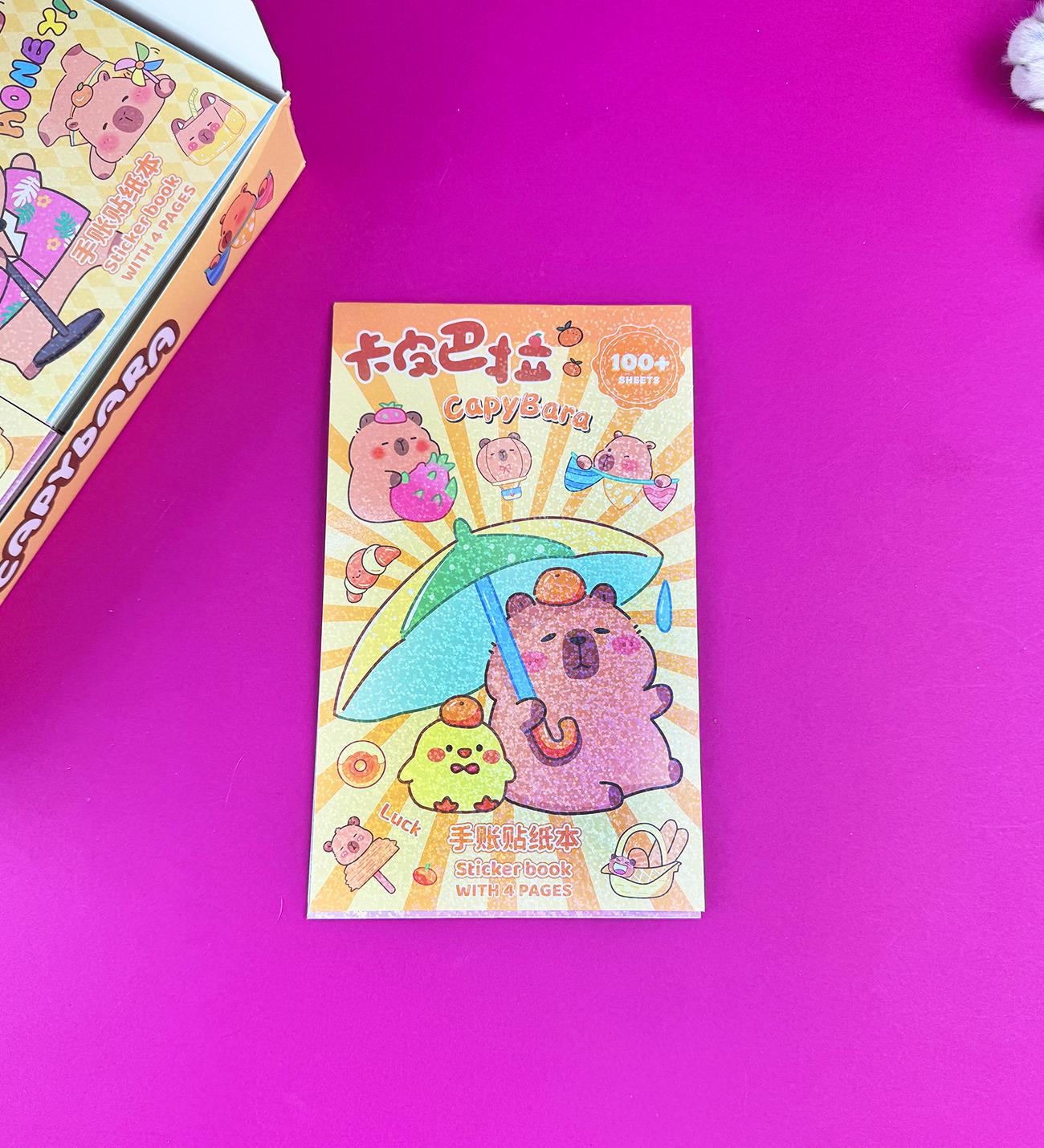 4 Sayfa Sticker Defter Capybara x24