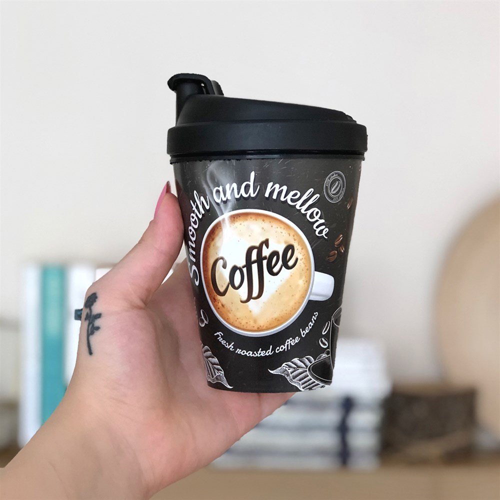 400 ML Kilitli Kupa Bardak Plastik