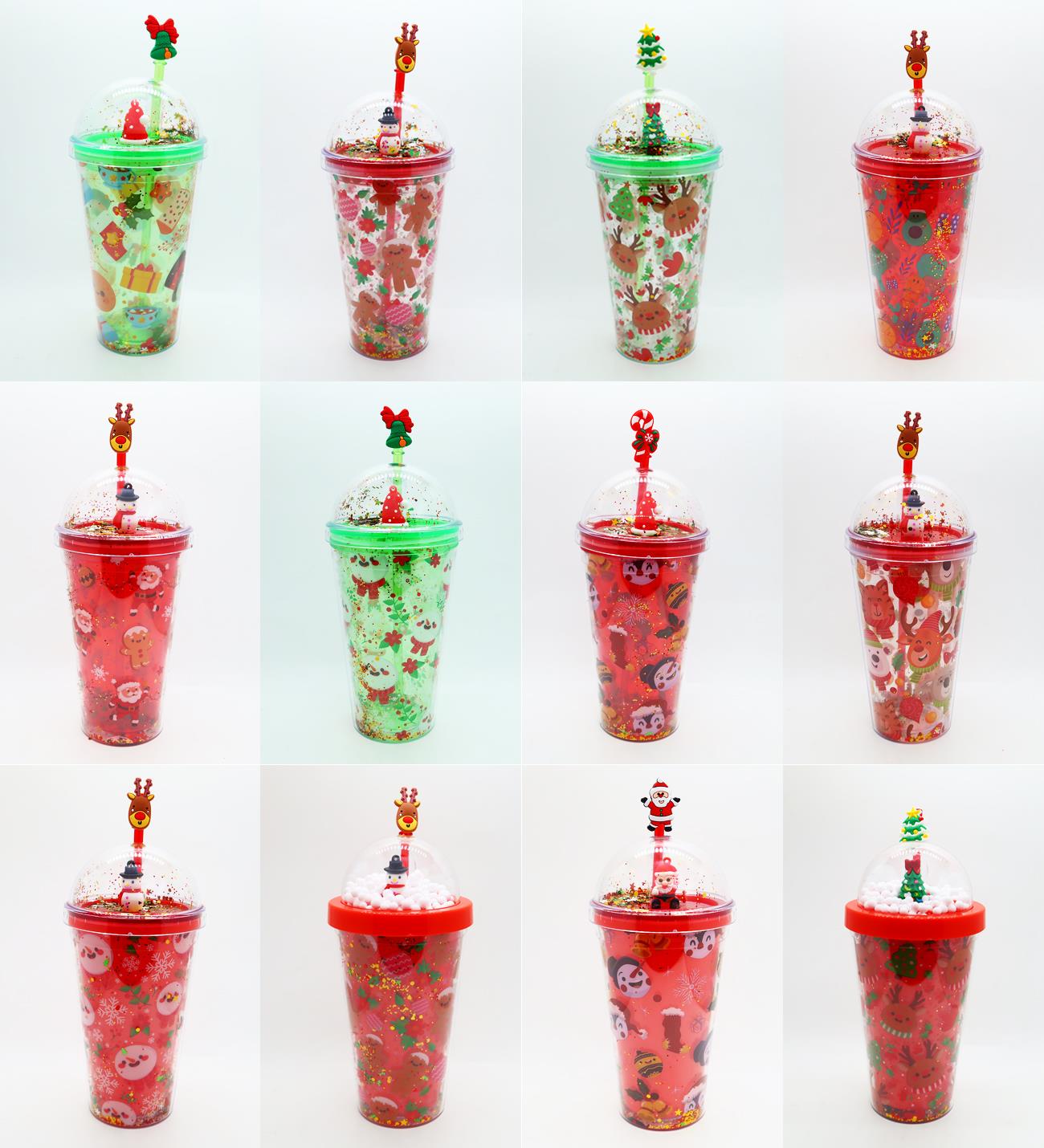 450 ML Yılbaşı Pipetli Bardak