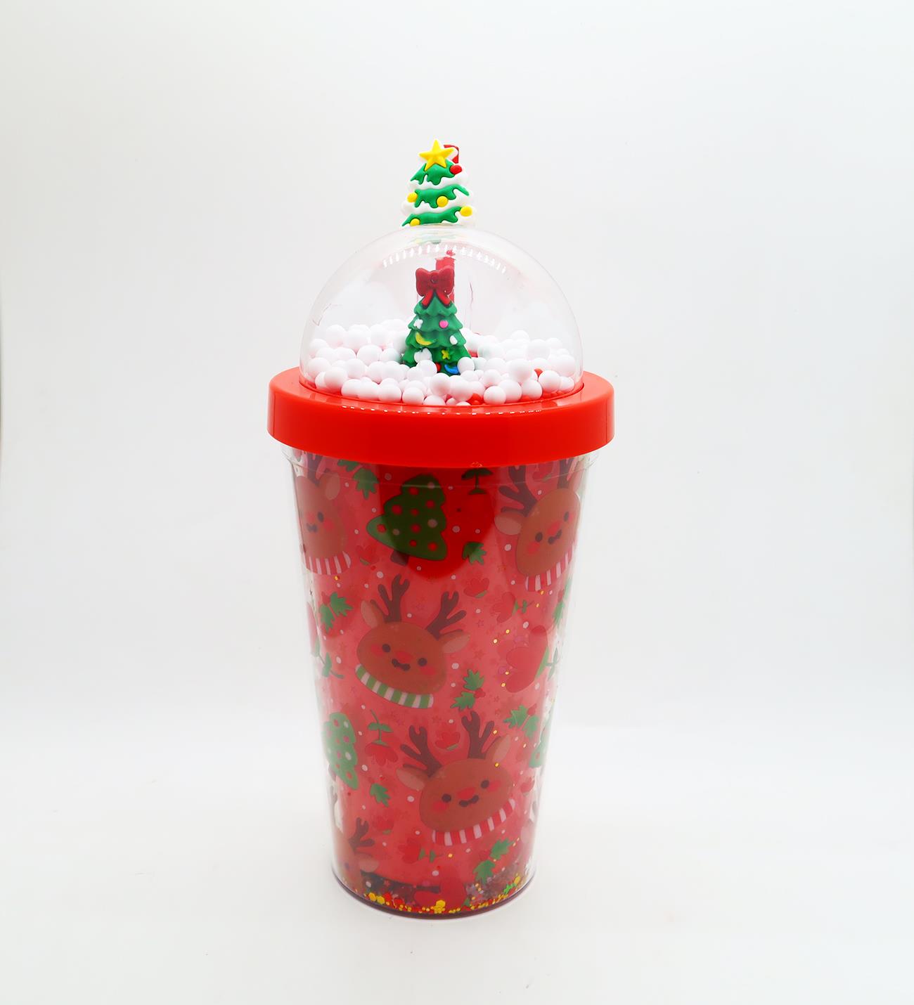 450 ML Yılbaşı Pipetli Bardak