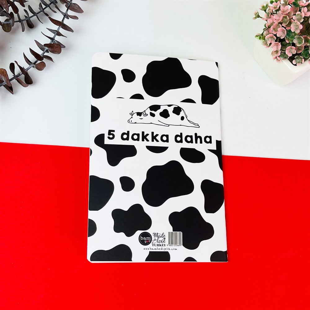5 Dakka Daha İnek Tasarımlı Terzi Dikişli Defter