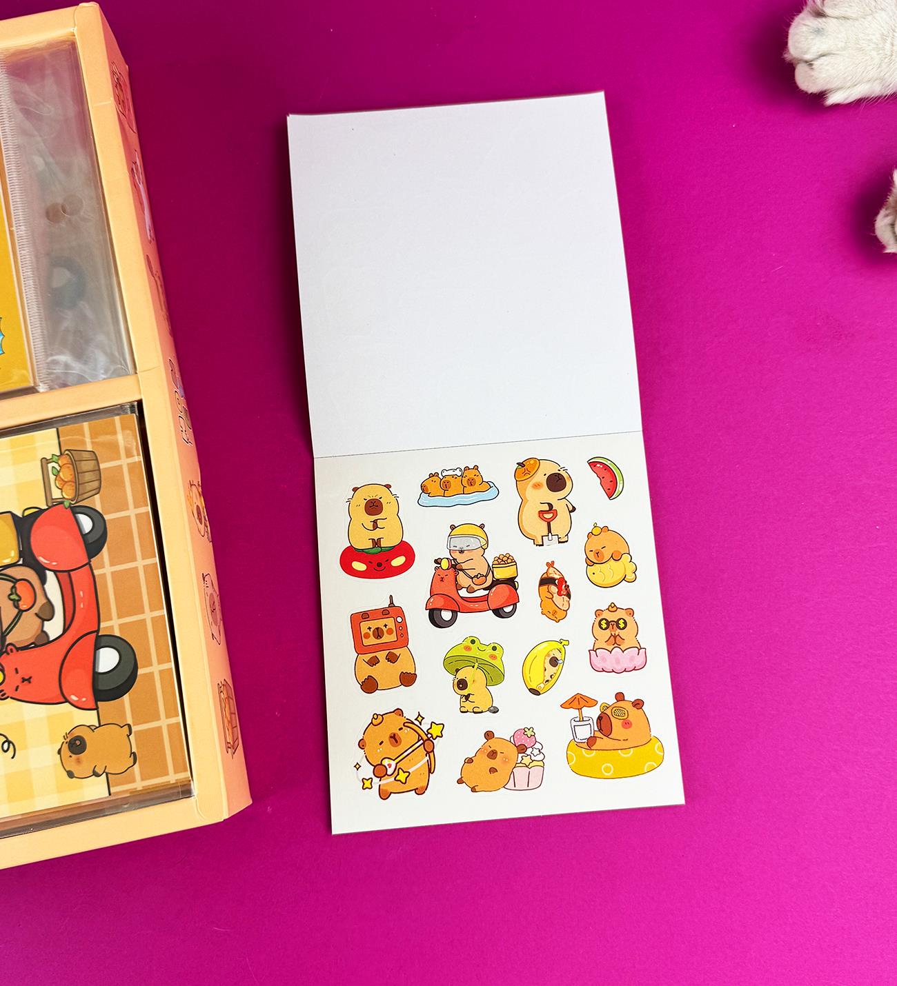 5 Sayfa Sticker Defter Capybara x40