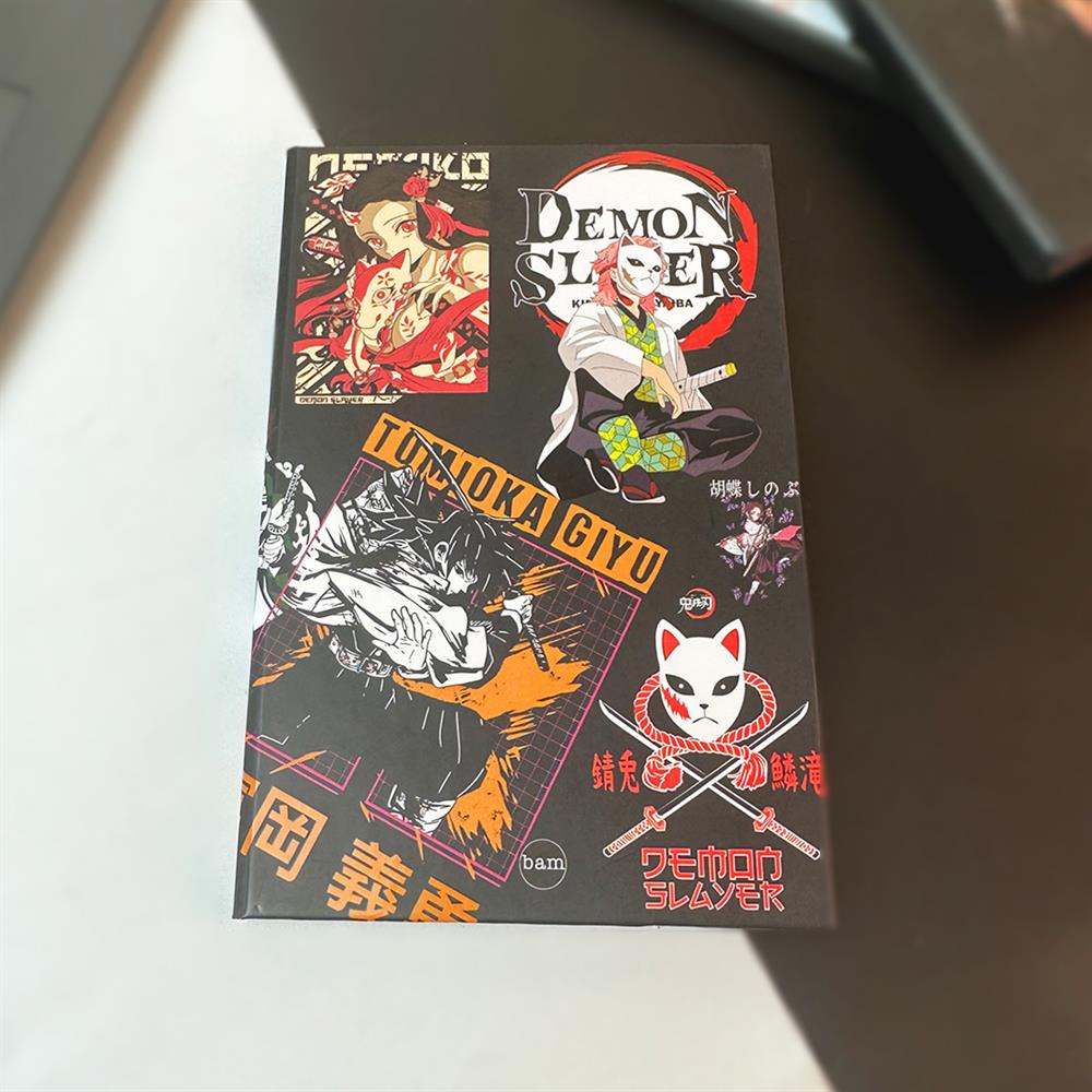 Anime Mix Tasarımlı Lastikli Defter
