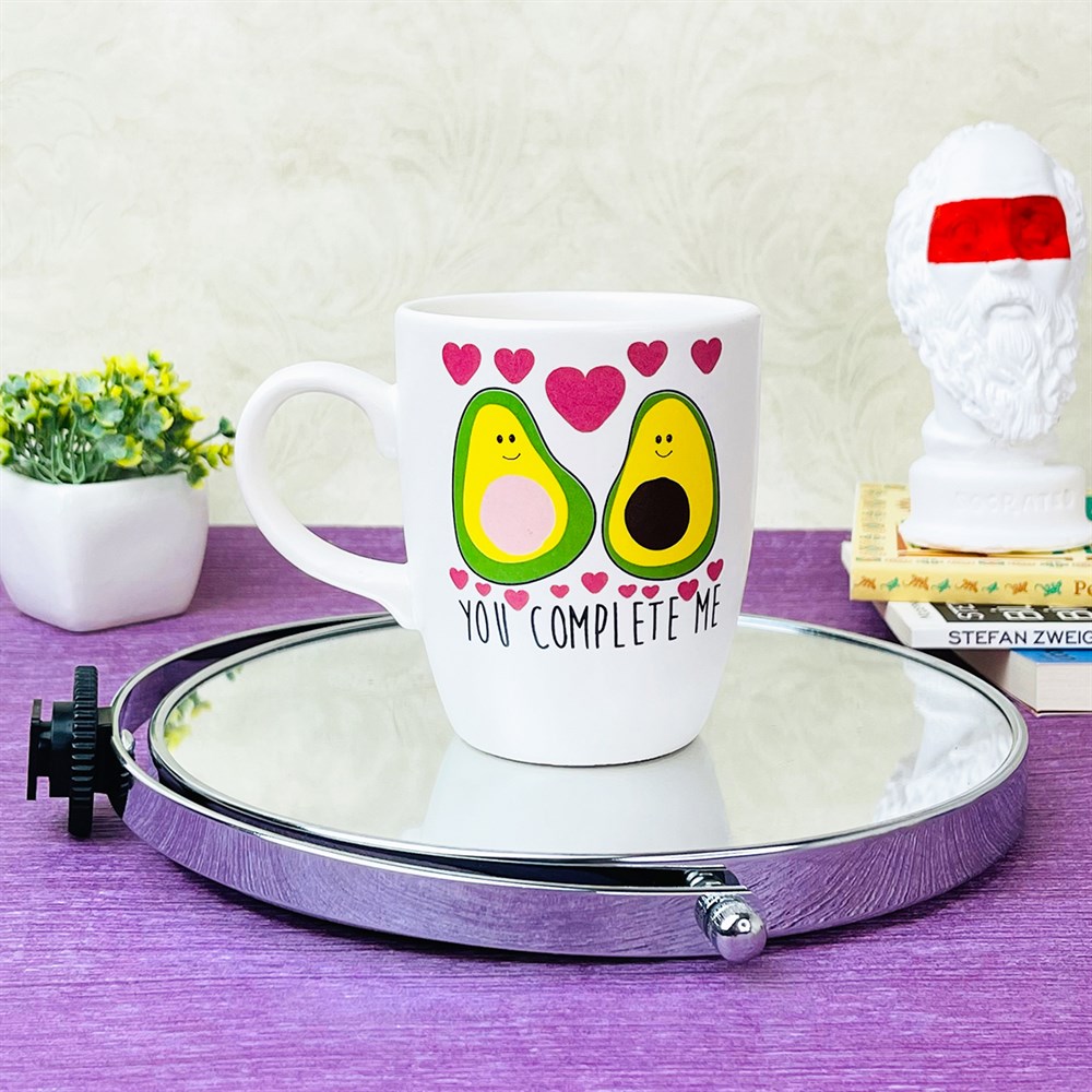 Avokado Tasarımlı Beyaz Kupa Toptan