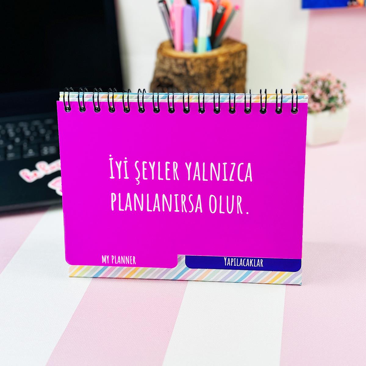 Badem Çiçeği Tasarımlı Konuşan Planner