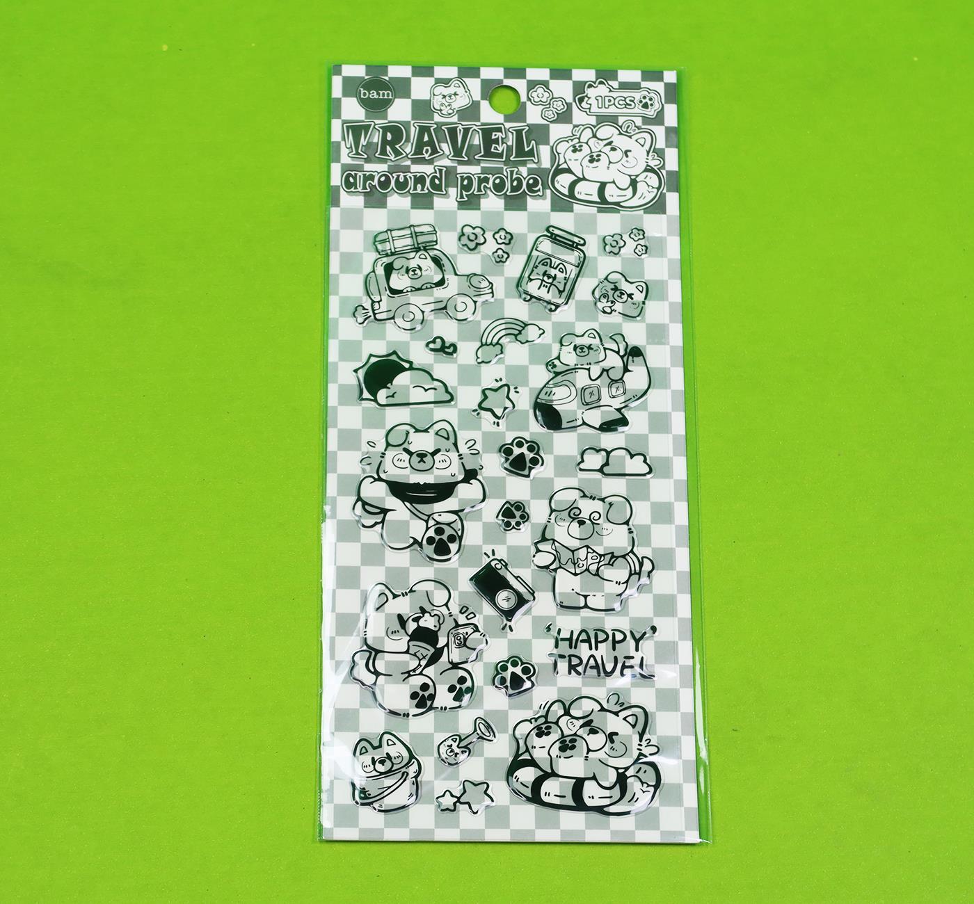 Bam 2111 Şeffaf Sticker x12