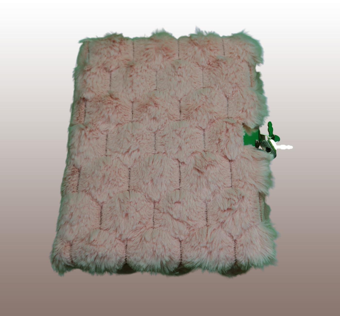 Bam 2117 80 Yaprak Çizgili Kilitli Peluş Defter x4