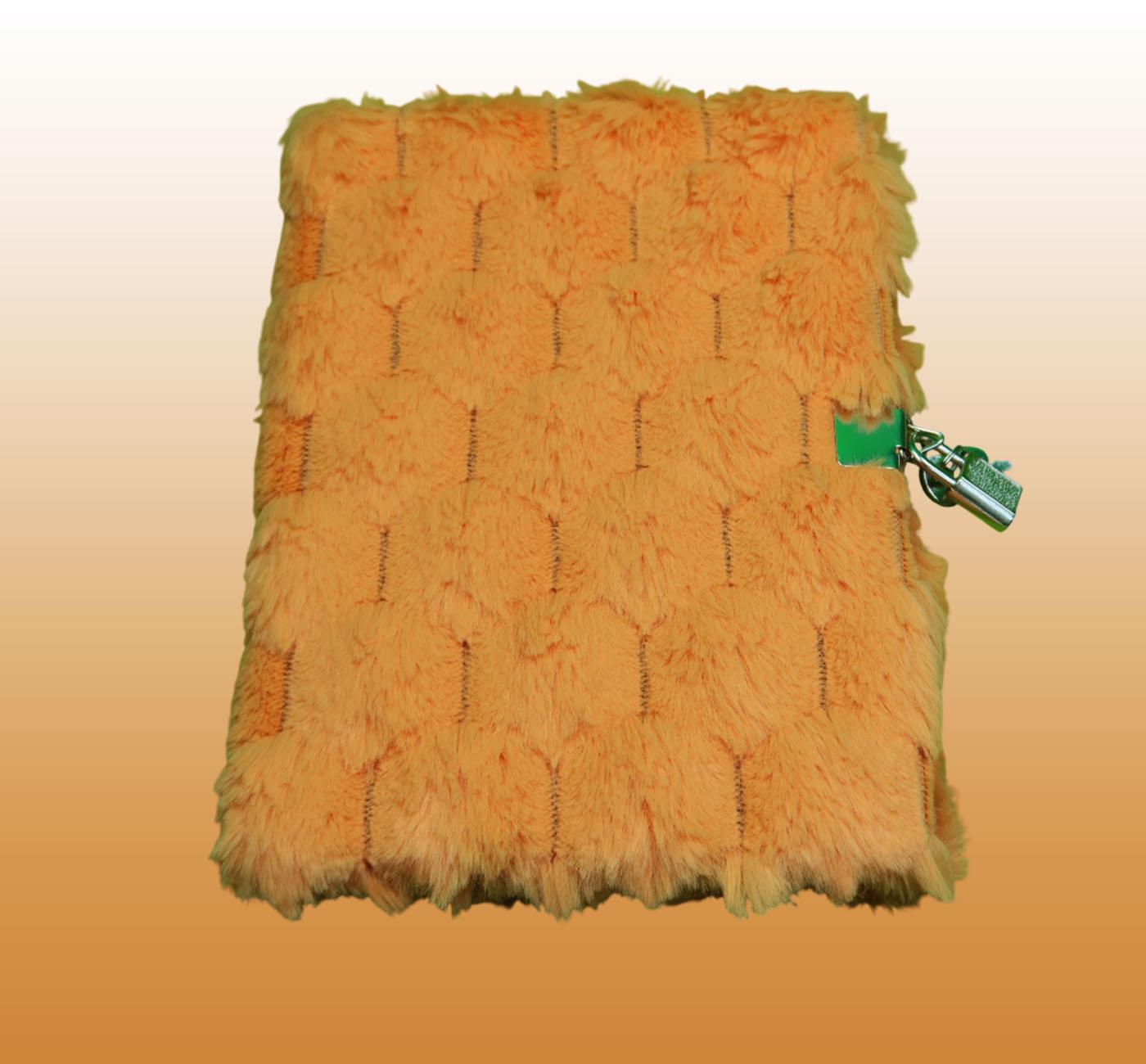 Bam 2117 80 Yaprak Çizgili Kilitli Peluş Defter x4