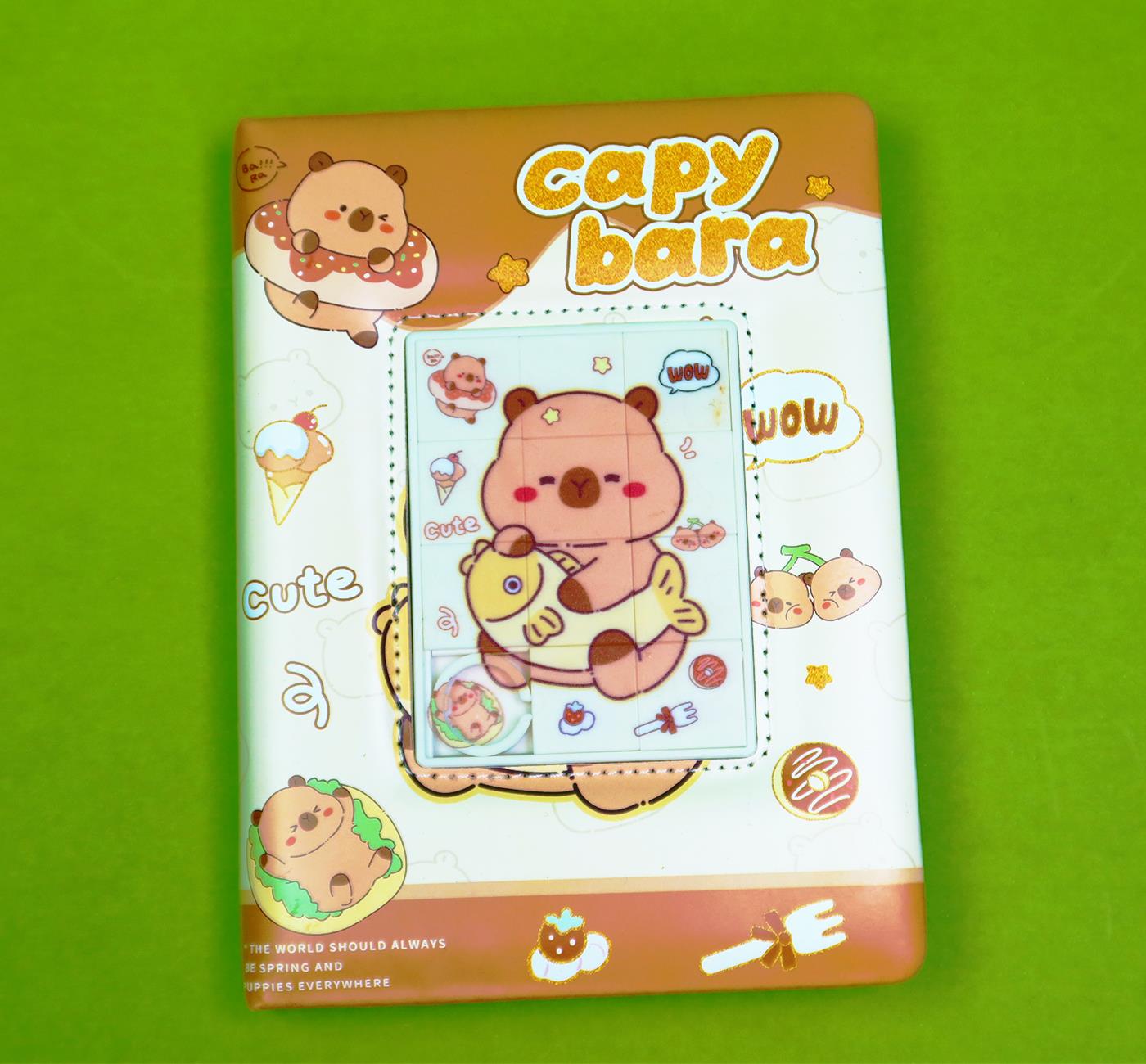 Bam 2135 Yapboz Kapaklı Capybara Defter x 12