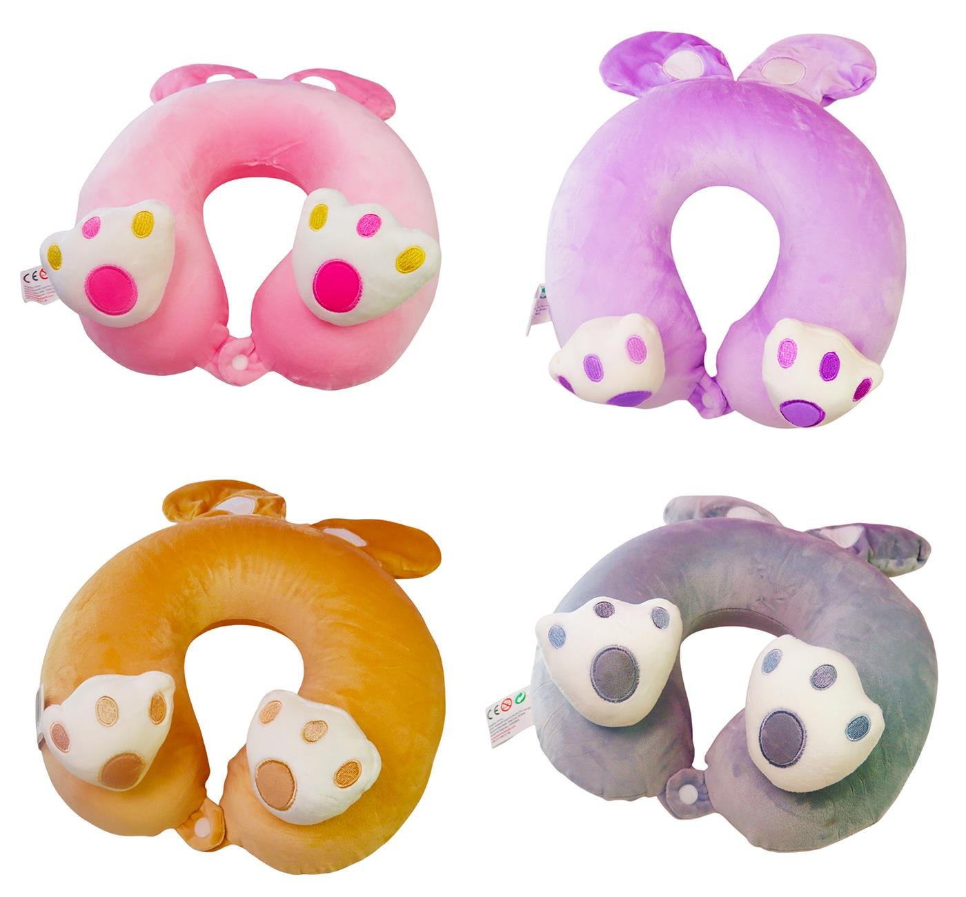 Bam 2146 Sevimli Hayvan Boyun Yastığı x4