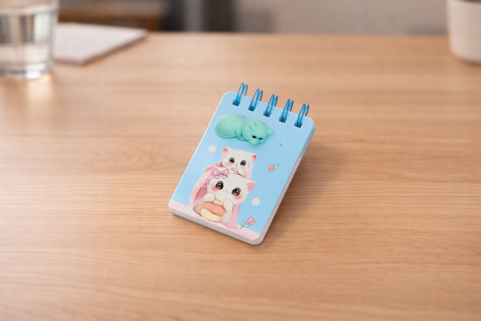 BAM 2201 Çizgili 80 Yaprak Moj Moj Kapaklı Defter 7,5X10,5 cm X16