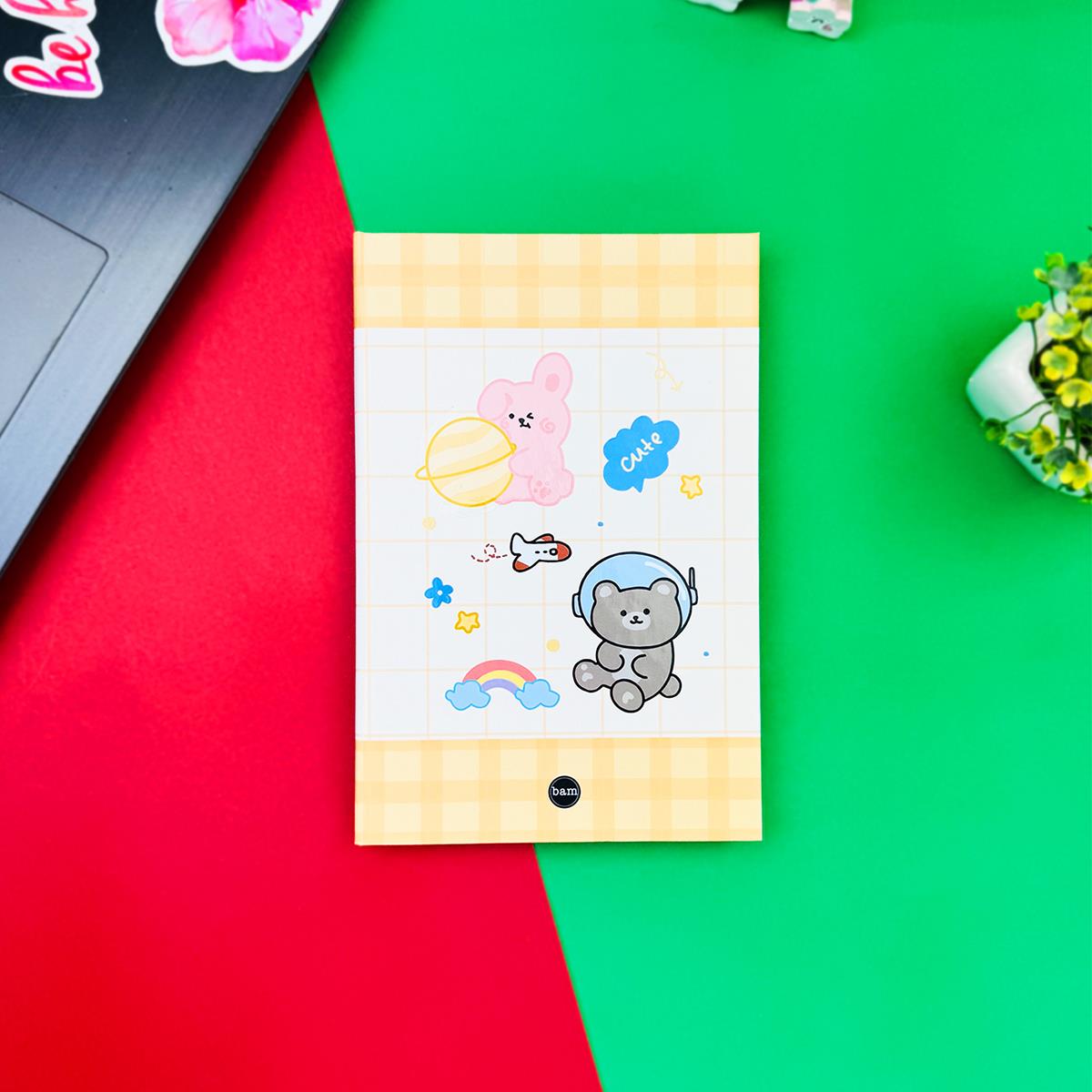 Bear Cute Tasarımlı Lastikli Defter