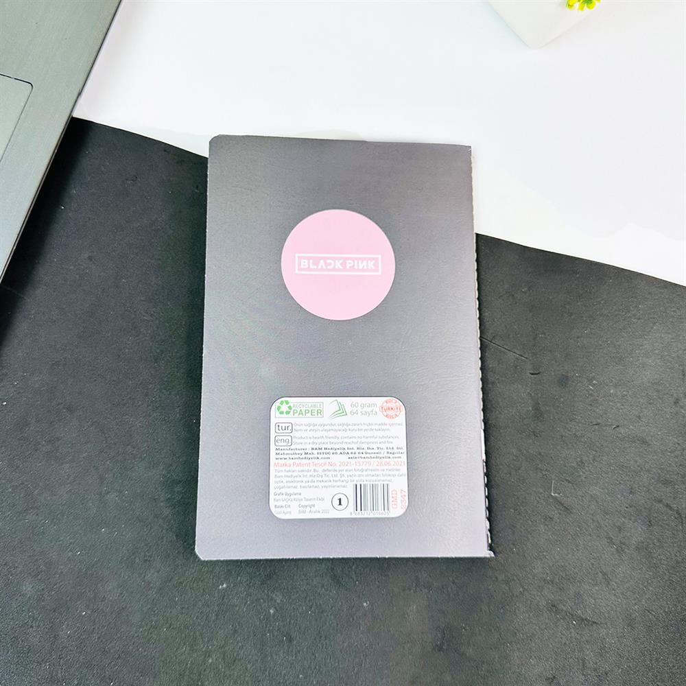 Black Pink Girl Tasarımlı Terzi Dikişli Defter