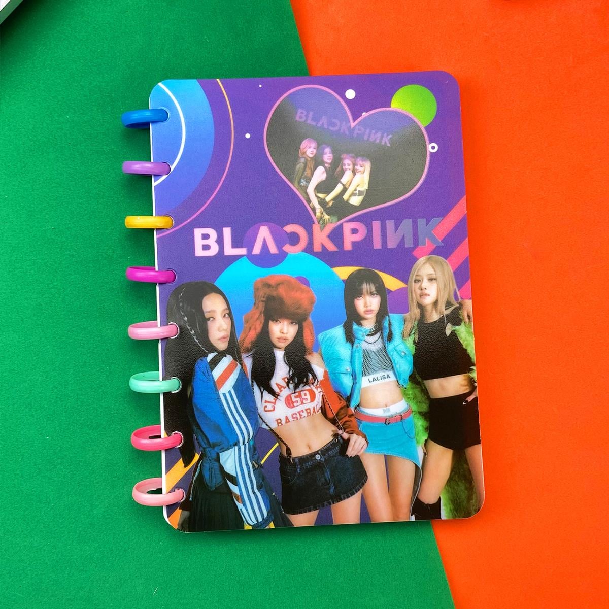 Black Pink Yeni Nesil Kalp Spiralli Defter