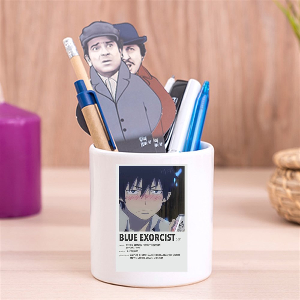 Blue Exorcist Tasarımlı Seramik Kalemlik