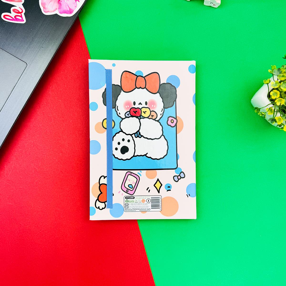 Bow Rabbit Tasarımlı Lastikli Defter