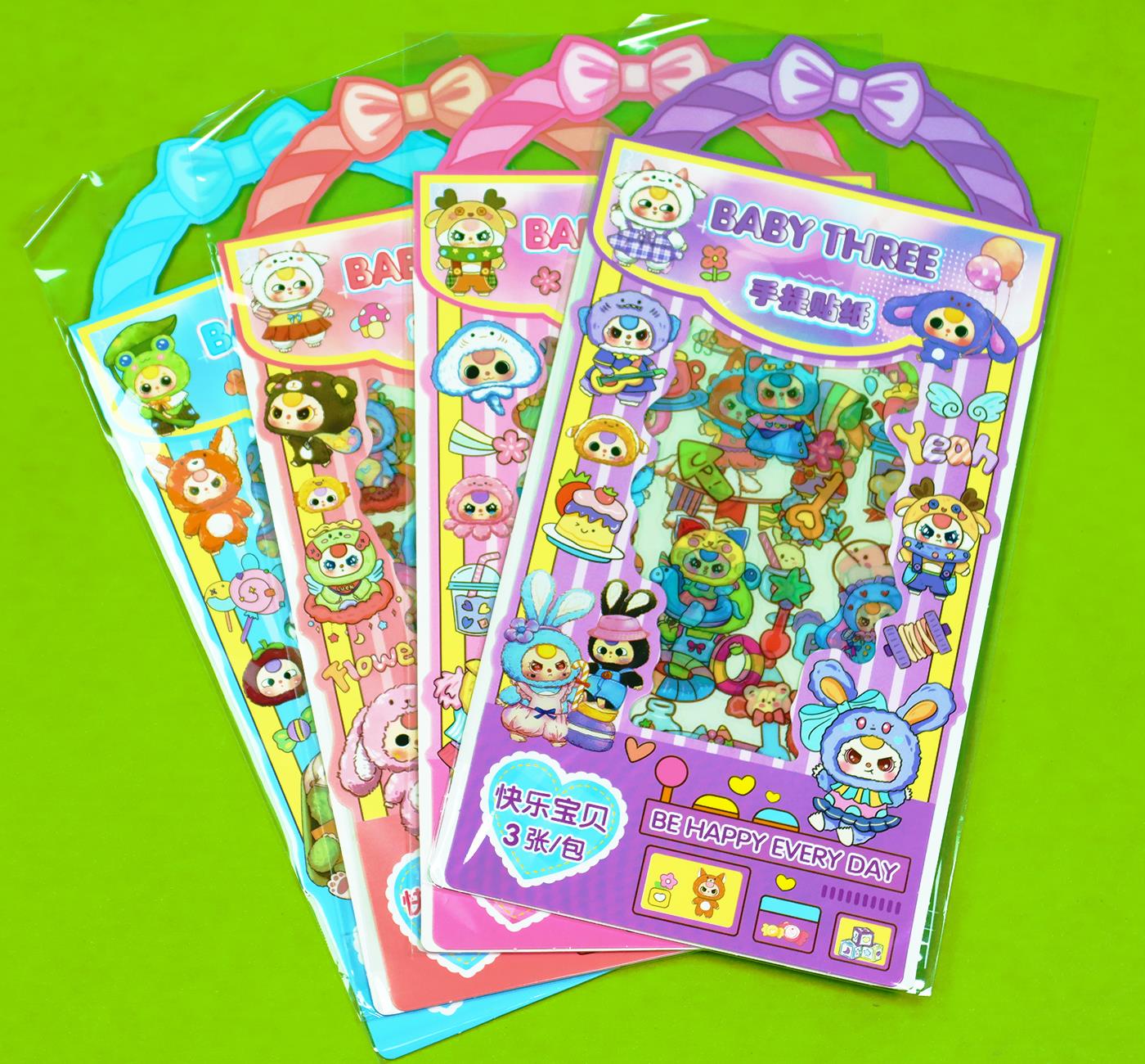 Capybara 3 Adet Şeffaf Sticker x40
