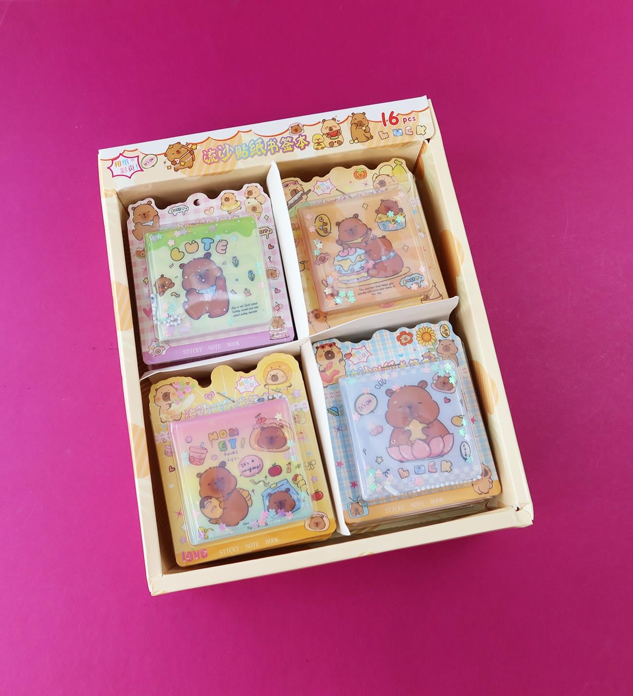 Capybara 56 Yaprak Sticker Defteri x16