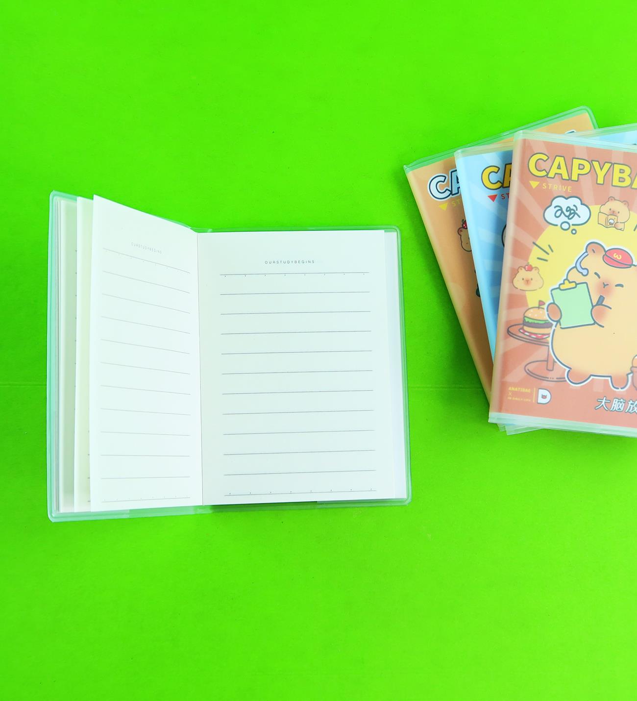 Capybara Çizgili 60 Yaprak Defter x24