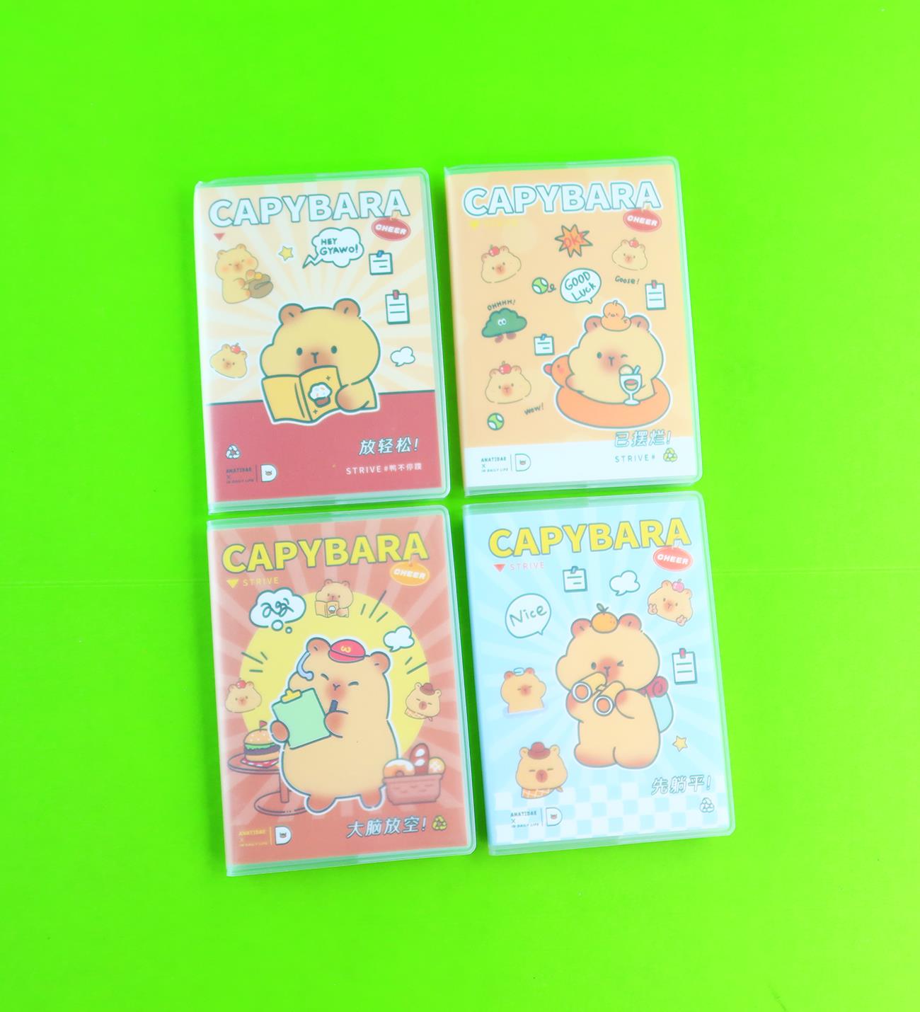 Capybara Çizgili 60 Yaprak Defter x24