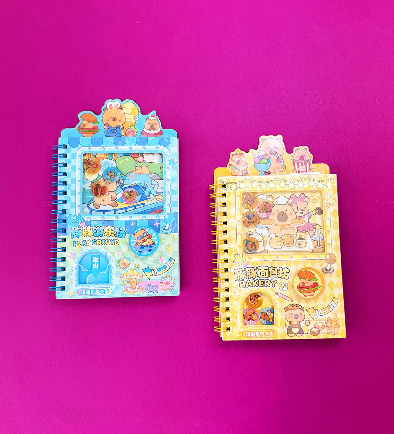 Capybara Otomat Tasarımlı Defter x12