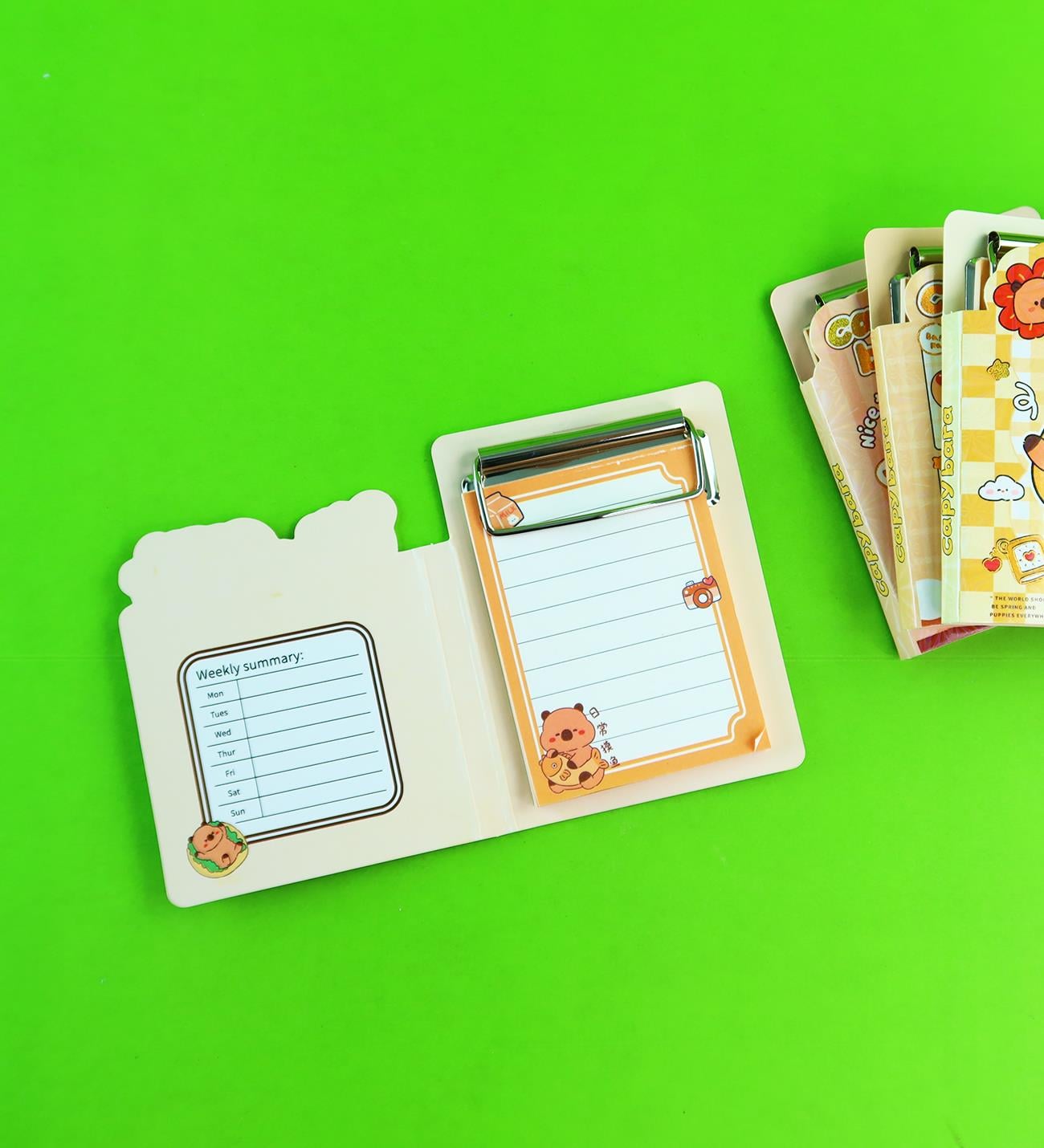 Capybara Sekreterlik Mekanizmalı Dosya Defter x24
