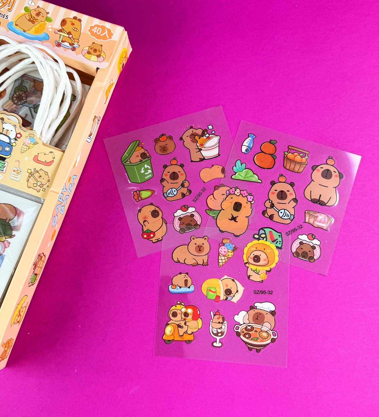 Capybara Sticker 3 Adet Sticker X40