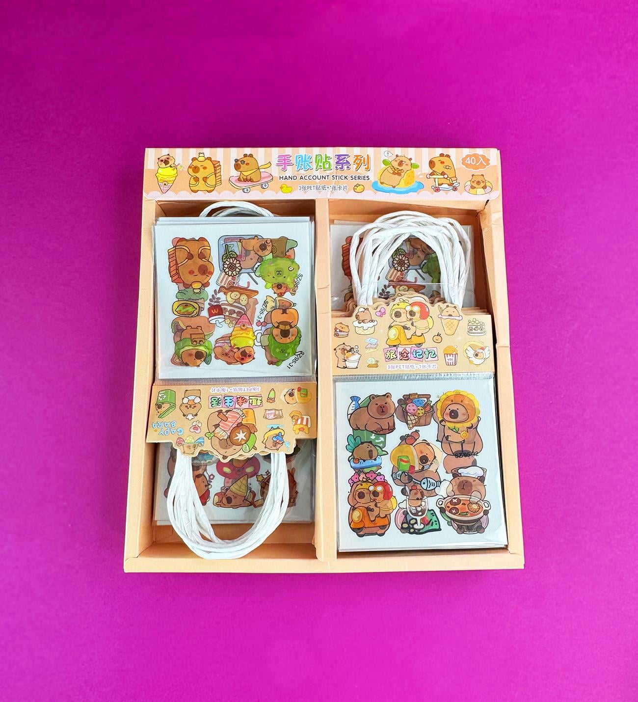 Capybara Sticker 3 Adet Sticker X40