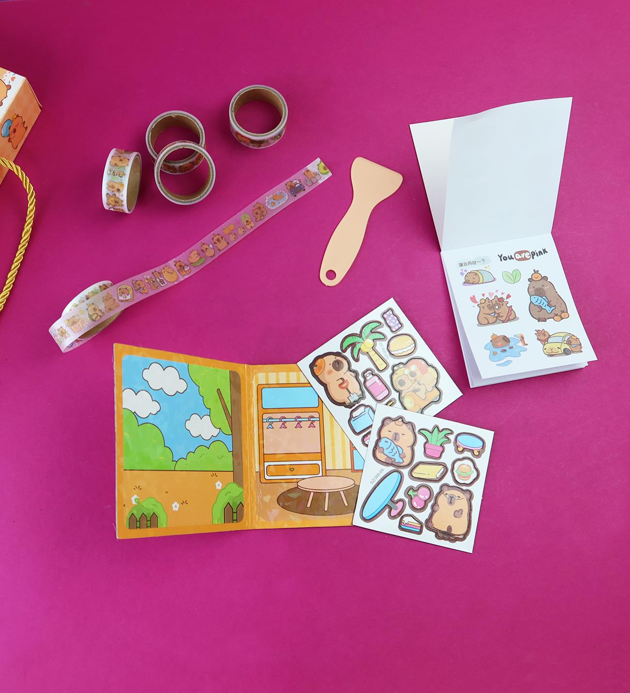 Capybara Sticker Seti x6