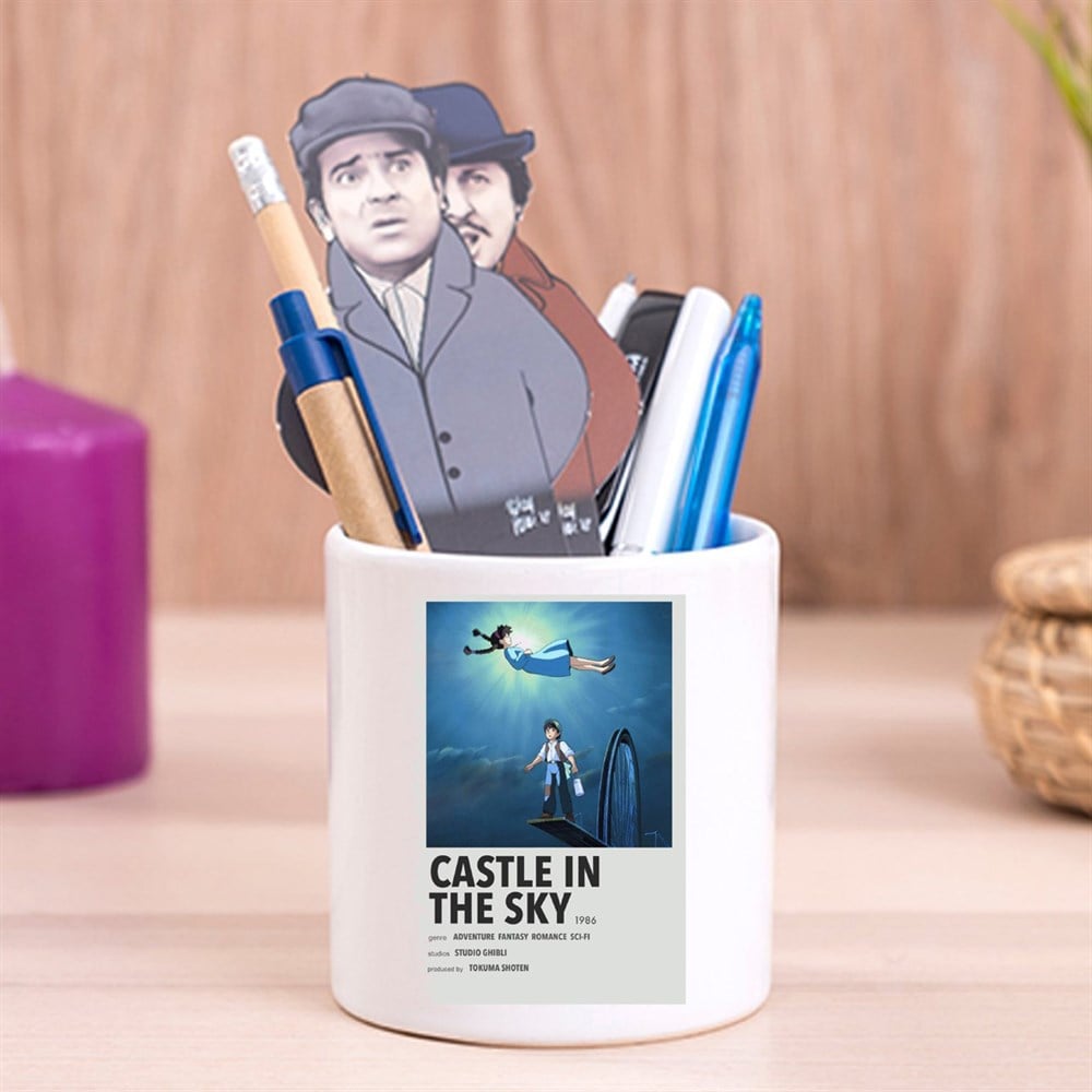 Castle İn Sky Tasarımlı Seramik Kalemlik