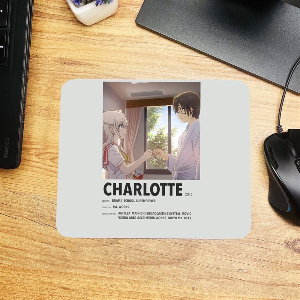 Charlotte Tasarımlı Mouse Pad