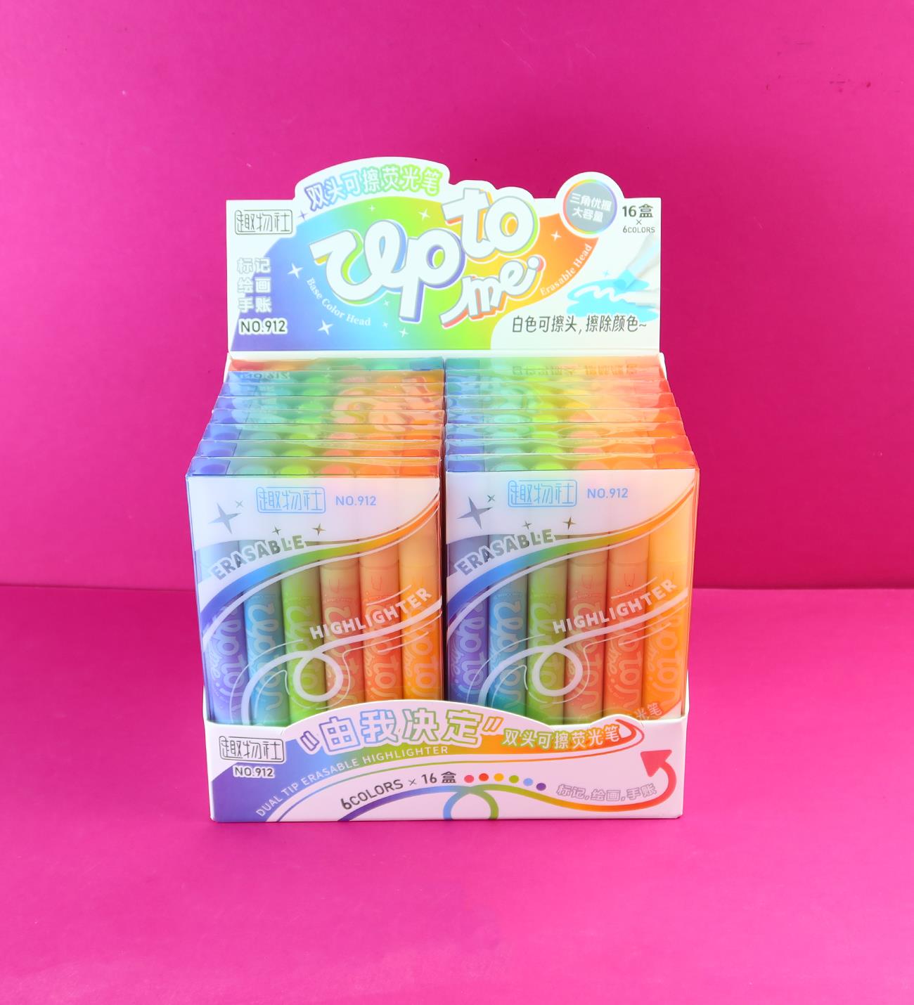 Çift Taraflı Silinebilir Kalem x16