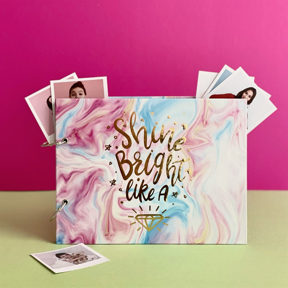 Shine Bright Like A Photo Album w/Stickers