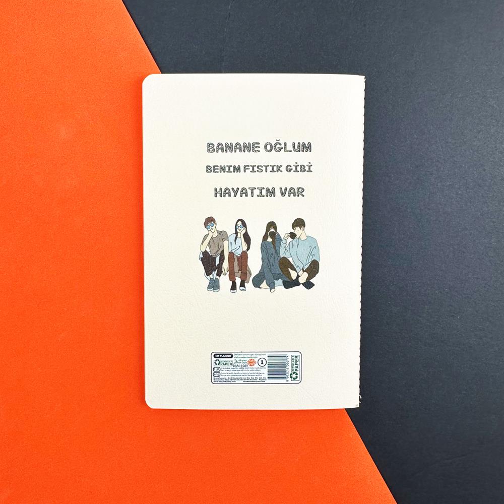 Fıstık Gibi Hayatım Var Tasarımlı Terzi Dikişli Defter
