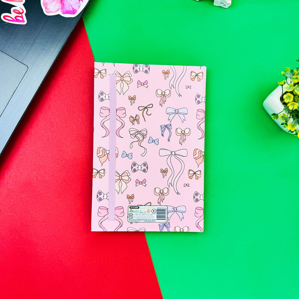 Fiyonk Tasarımlı Lastikli Defter