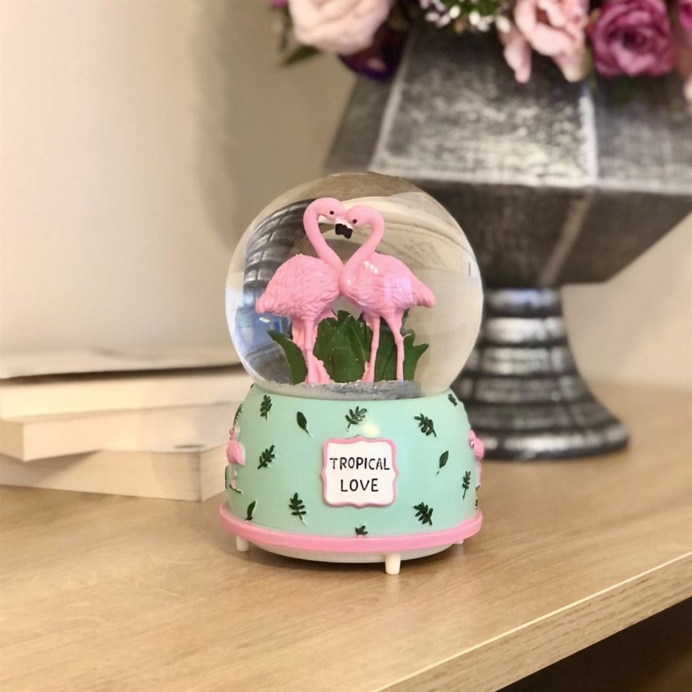 Flamingo Büyük Boy Kar Küresi 