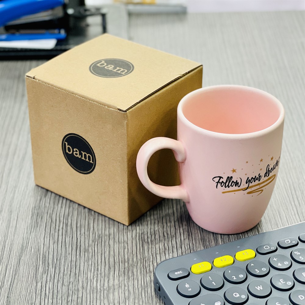 Follow Your Dreams White Printed Mug